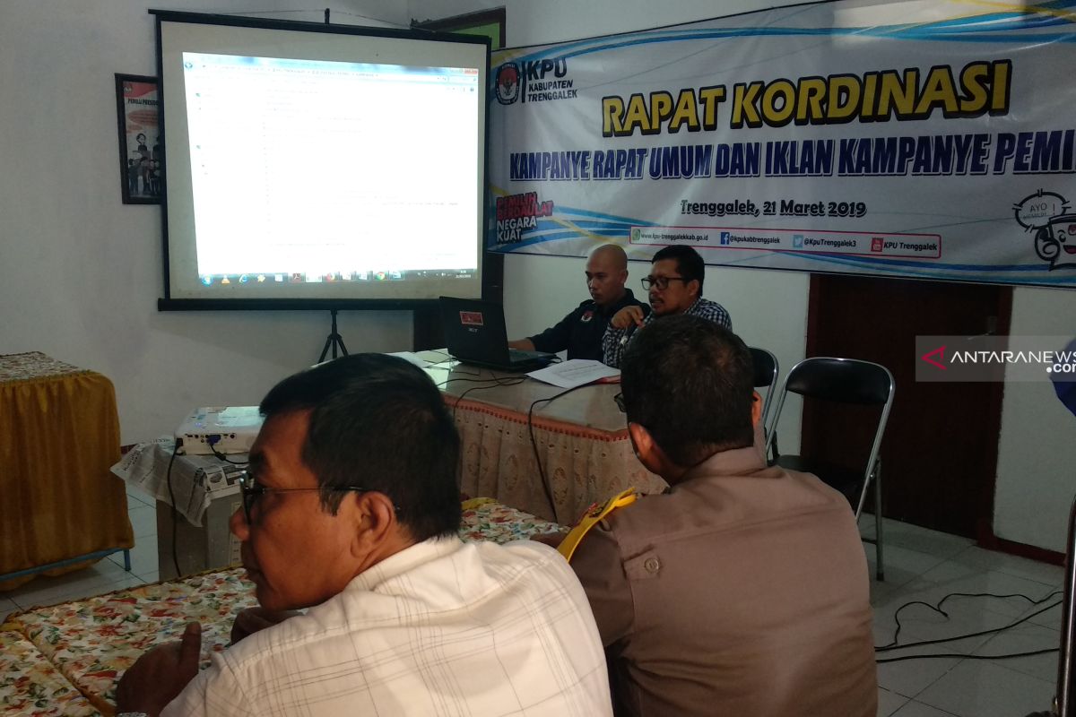 Mekanisme kampanye rapat umum disosialisasikan KPU Trenggalek