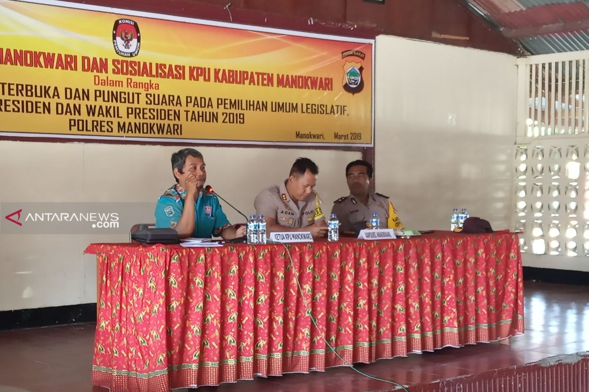 KPU sosialisasikan pemilu bagi perwira Polres Manokwari