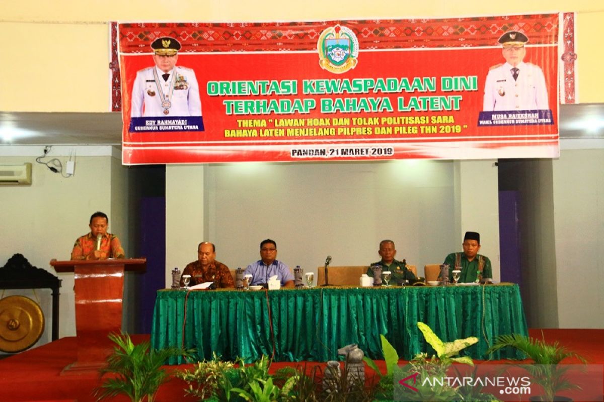 Kesbangpolinmas Sumut ajak masyarakat waspadai bahaya laten jelang pemilu 2019