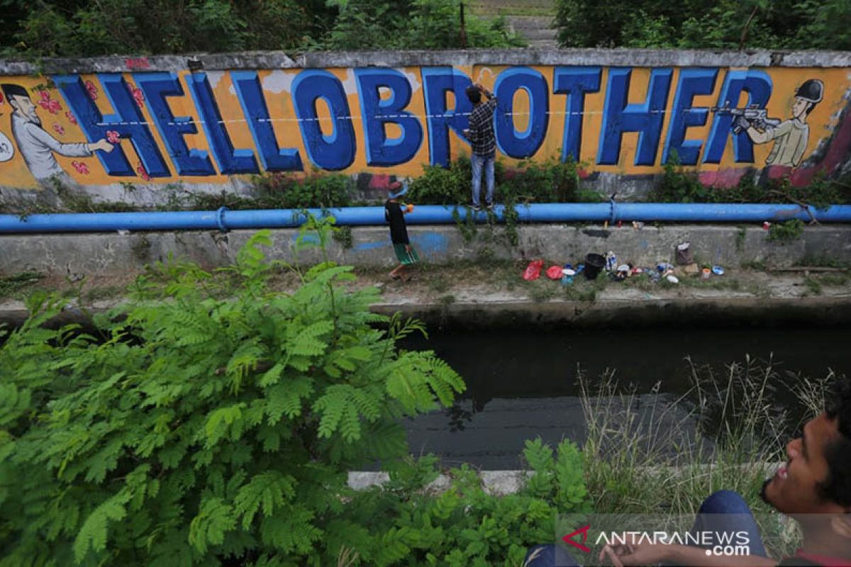 Mural untuk korban penembakan Selandia Baru