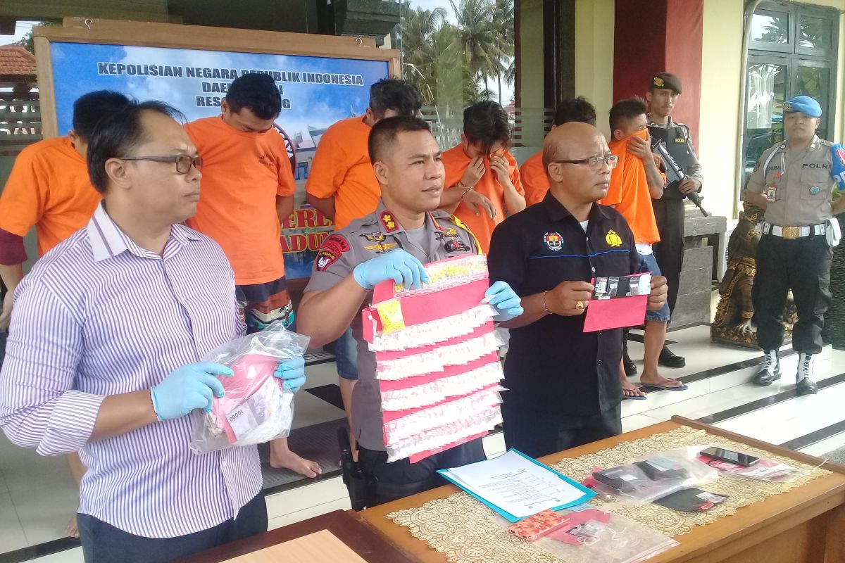Polres Badung tahan pengguna sabu-sabu-ganja jaringan LP Kerobokan