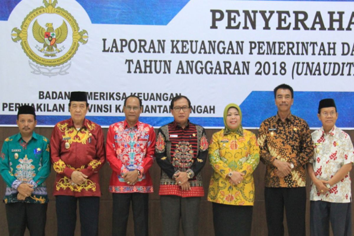 Enam kabupaten di Kalteng serahkan LKPD ke BPK RI