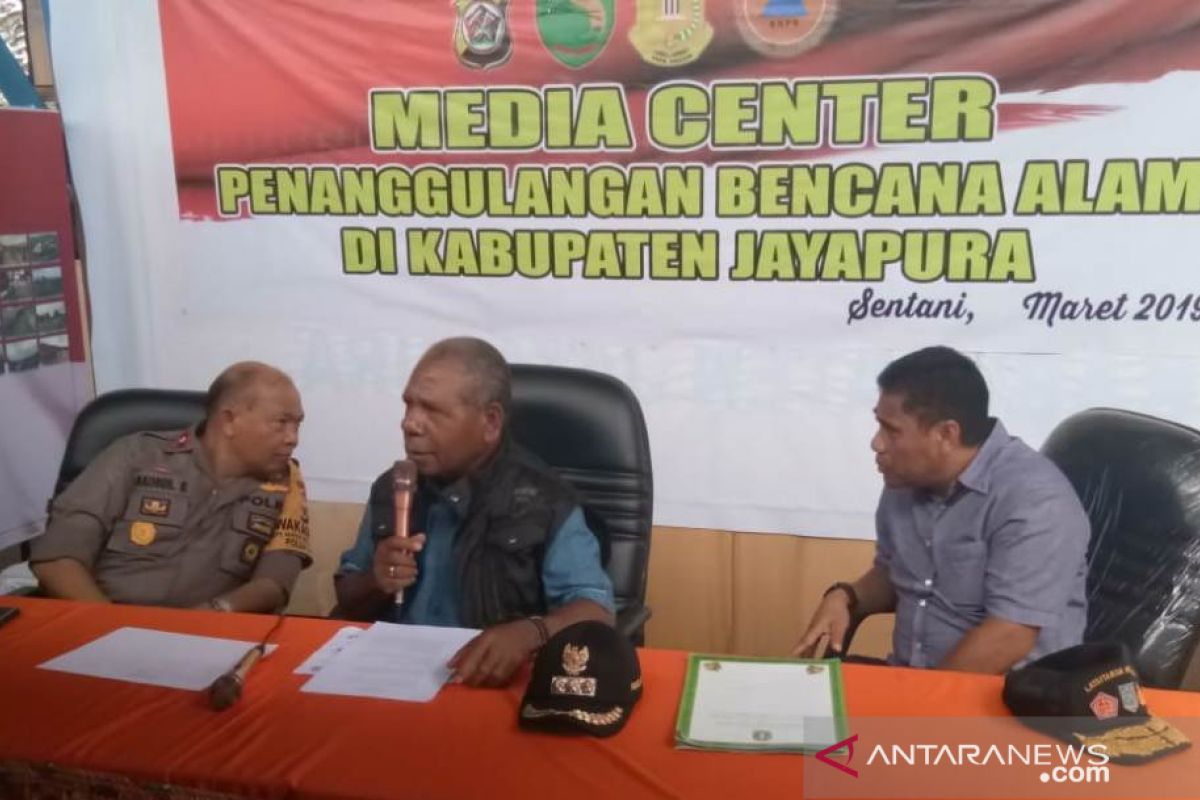 Bupati Jayapura : total bantuan banjir dalam bentuk dana tunai RP5,4 miliar