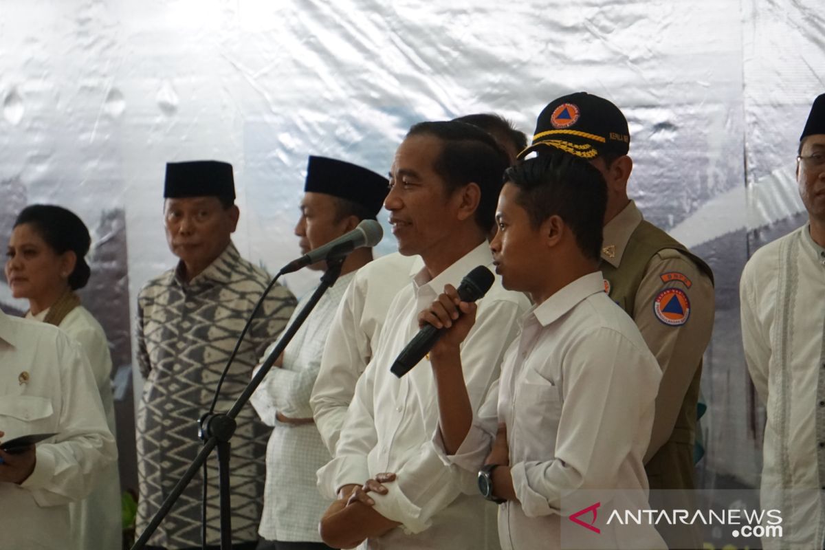 Presiden tegaskan penuntasan rekonstruksi gempa Lombok