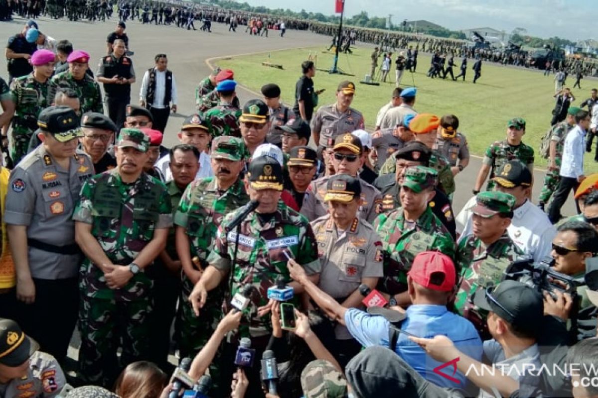 Wiranto pimpin apel kesiapan pengamanan Pemilu 2019