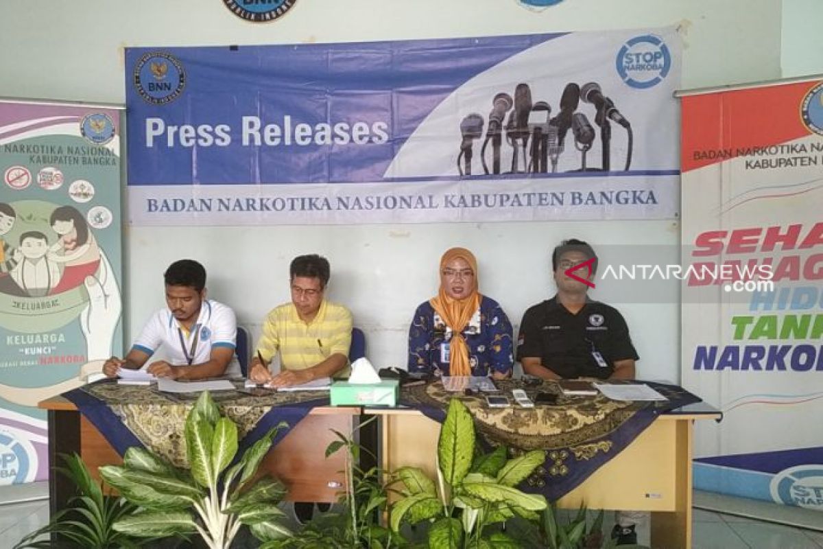 BNNK Bangka rehabilitasi 25 pengguna narkoba