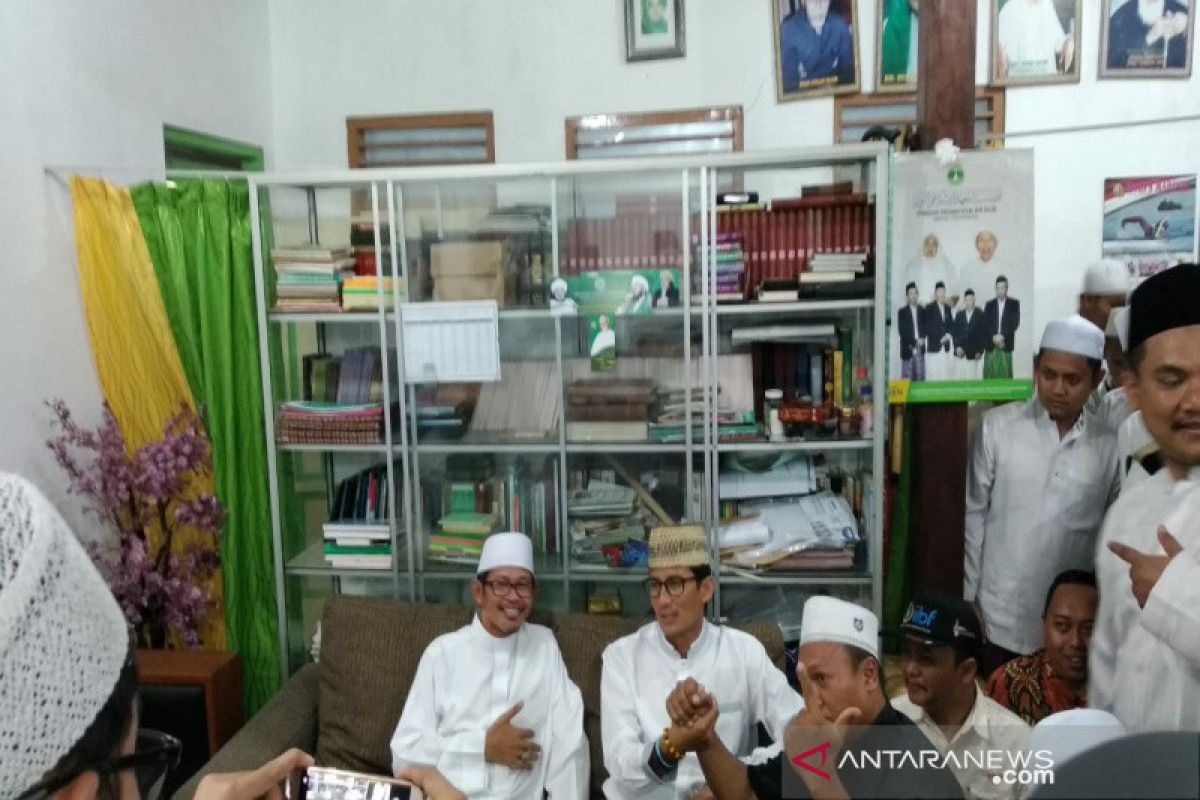 Sandiaga Uno kunjungi Ponpes Nurul Haromain