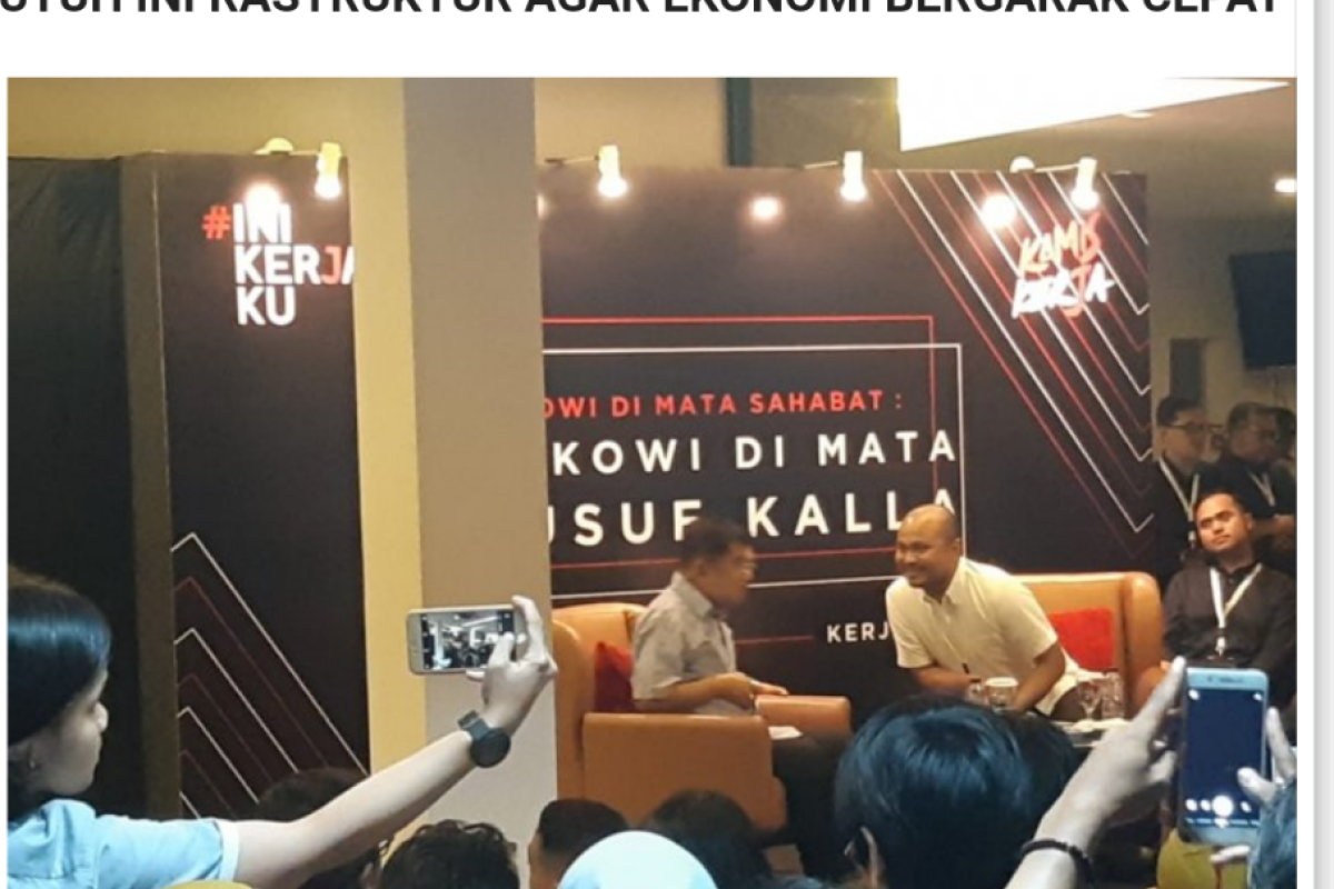 Pesan Jusuf Kalla pada Jokowi terkait gayanya