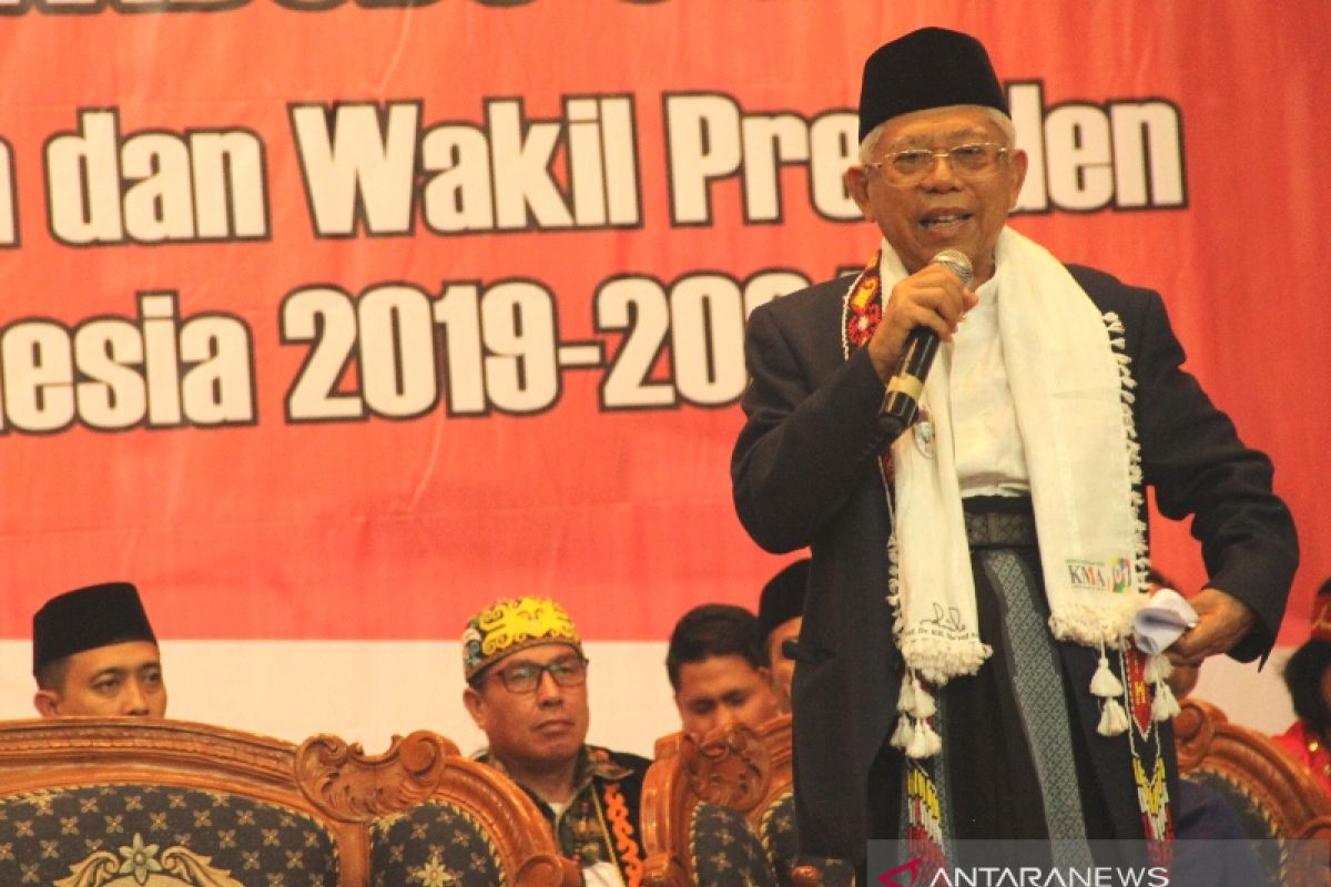 Ma'ruf Amin : Pemilu Presiden 2019 bukan ajang perang bagi masyarakat Indonesia