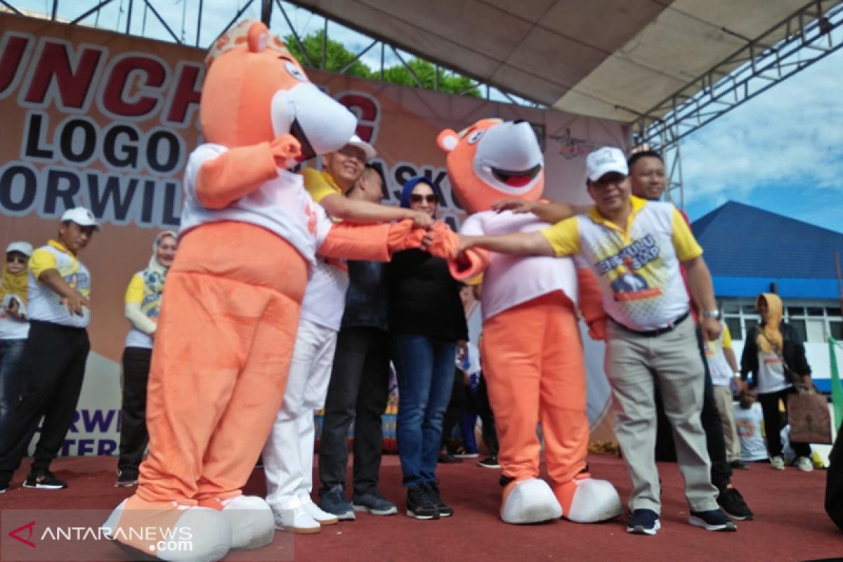 Beruang madu jadi maskot Porwil Sumatera 2019 di Bengkulu