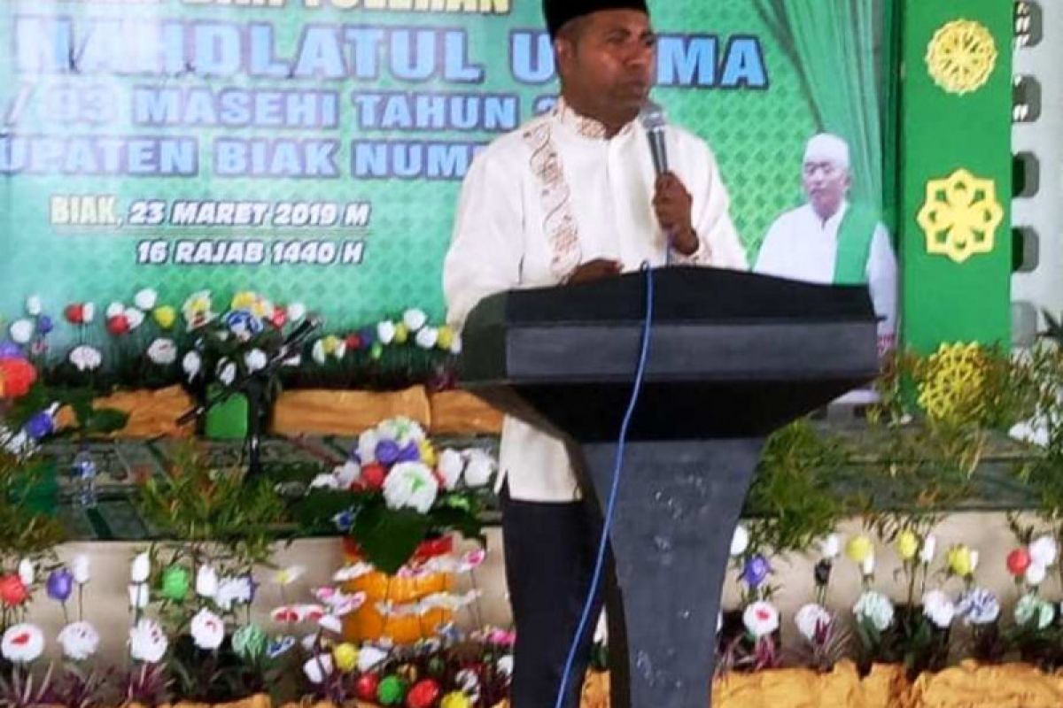 Bupati Biak Numfor ajak warga NU dukung program pemerintah