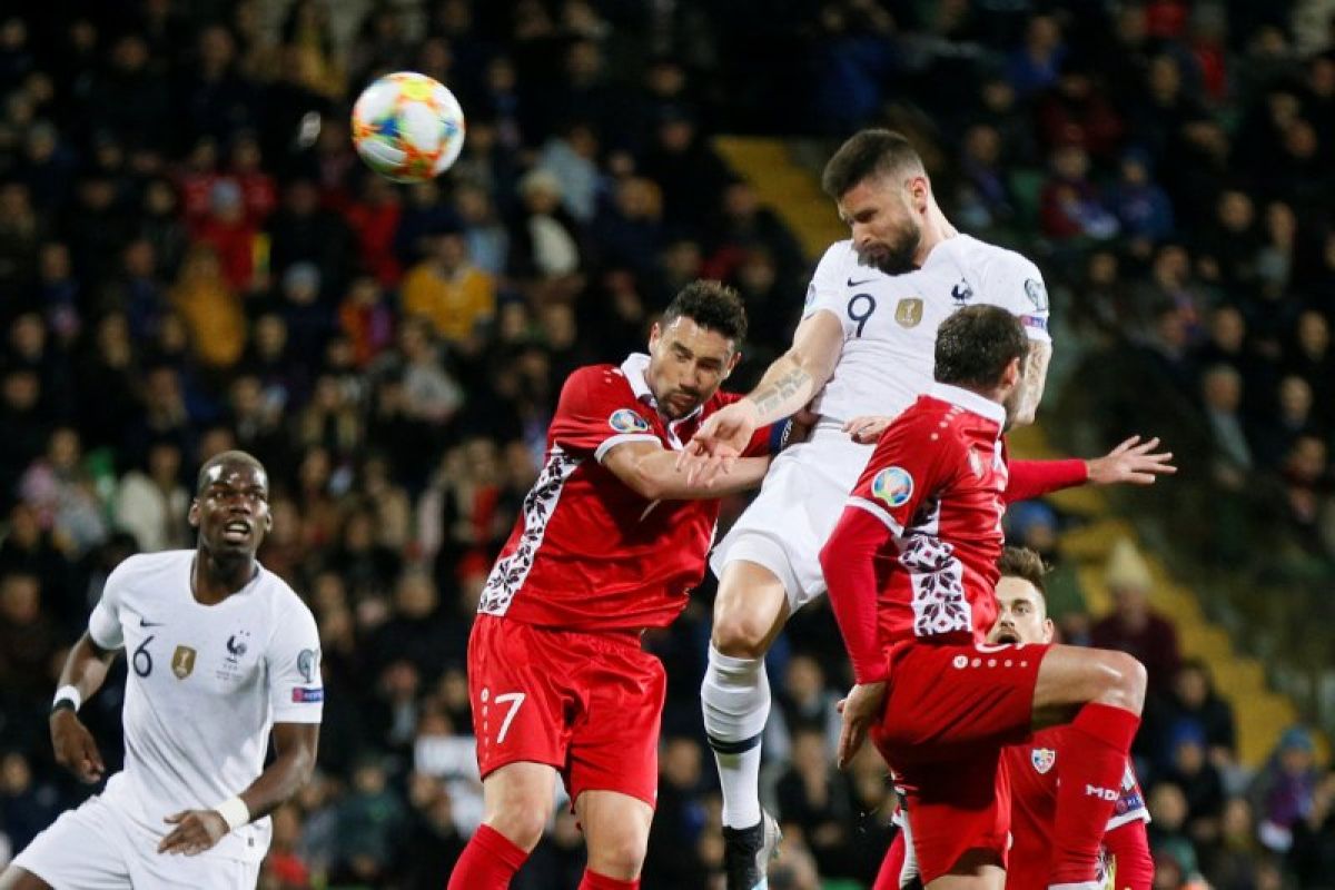 Prancis menang 4-1 atas Moldova di Kualifikasi Piala Eropa