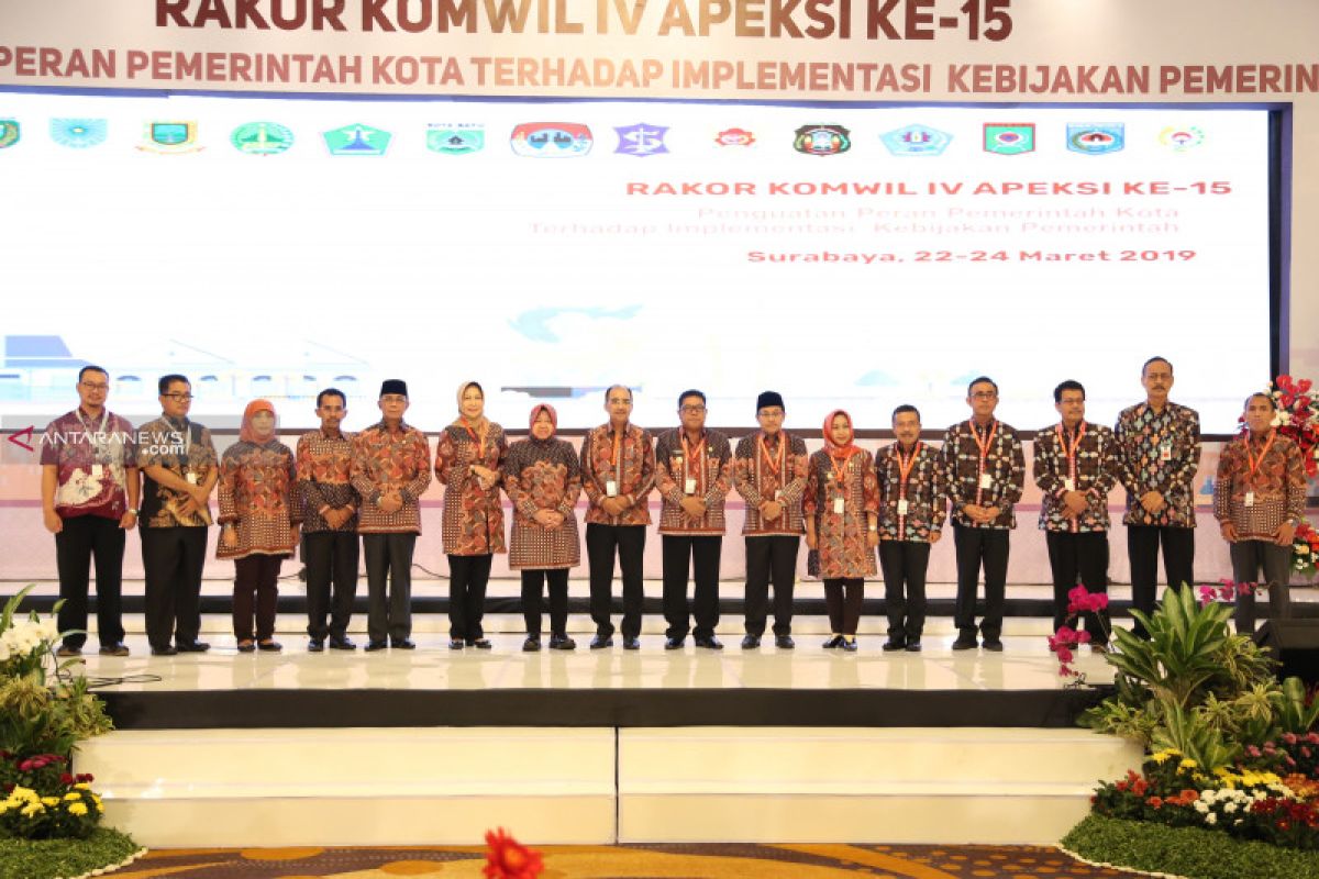 Rakor Komwil Apeksi ke-15 di Surabaya tekankan sinergisitas antara pemerintah dan swasta