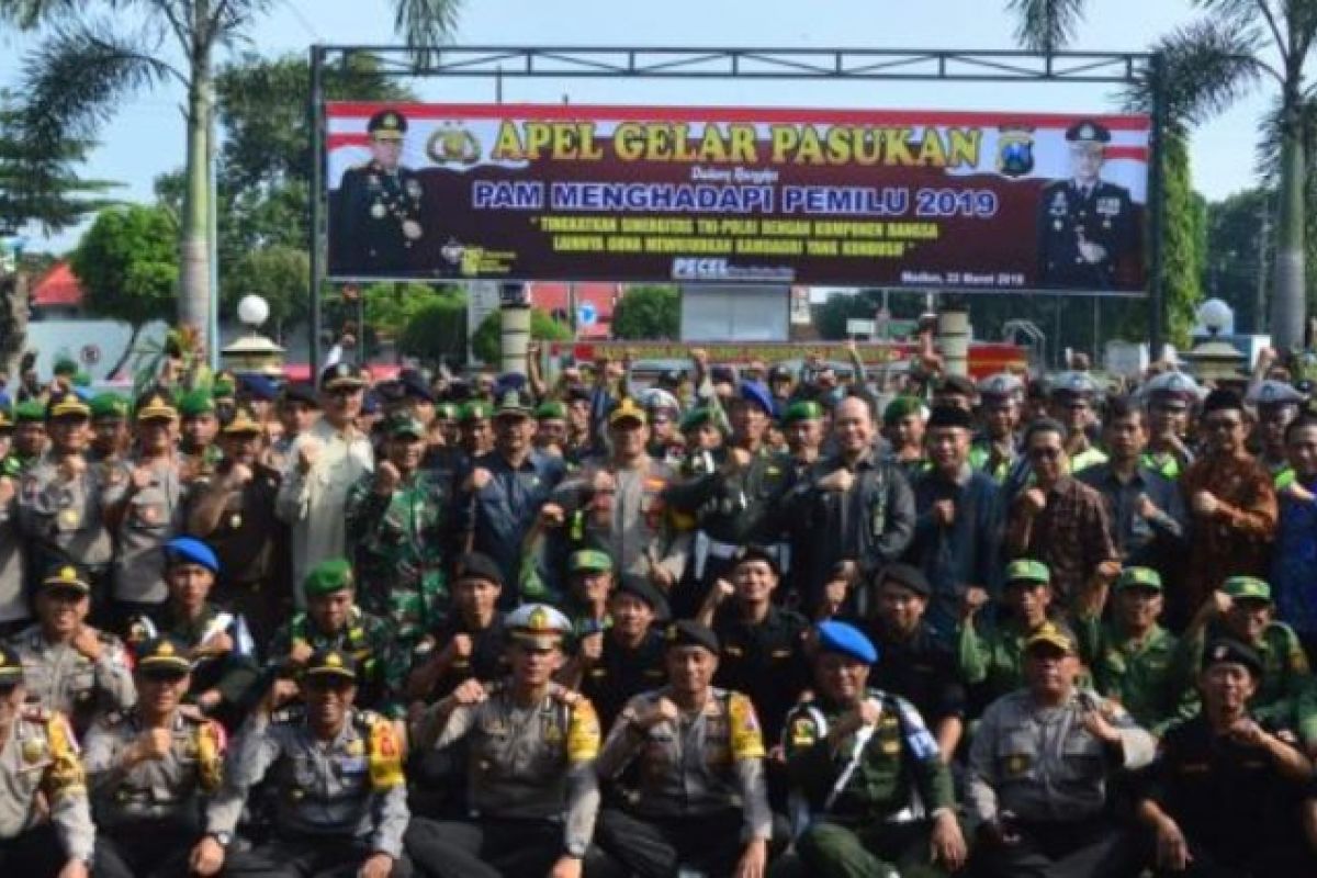 1.555 Personel Gabungan Siap Amankan Pelaksanaan Pemilu 2019 di Madiun