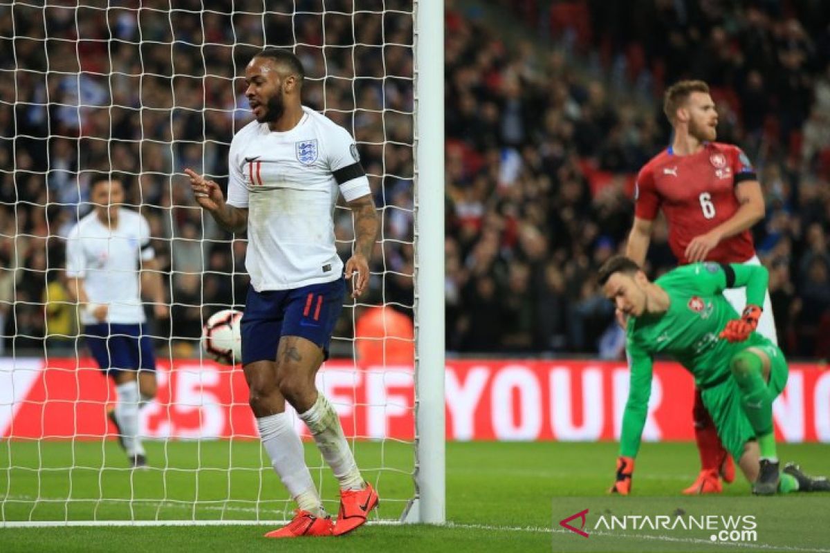 Inggris bungkam Ceko 5-0 di kualifikasi Piala Eropa