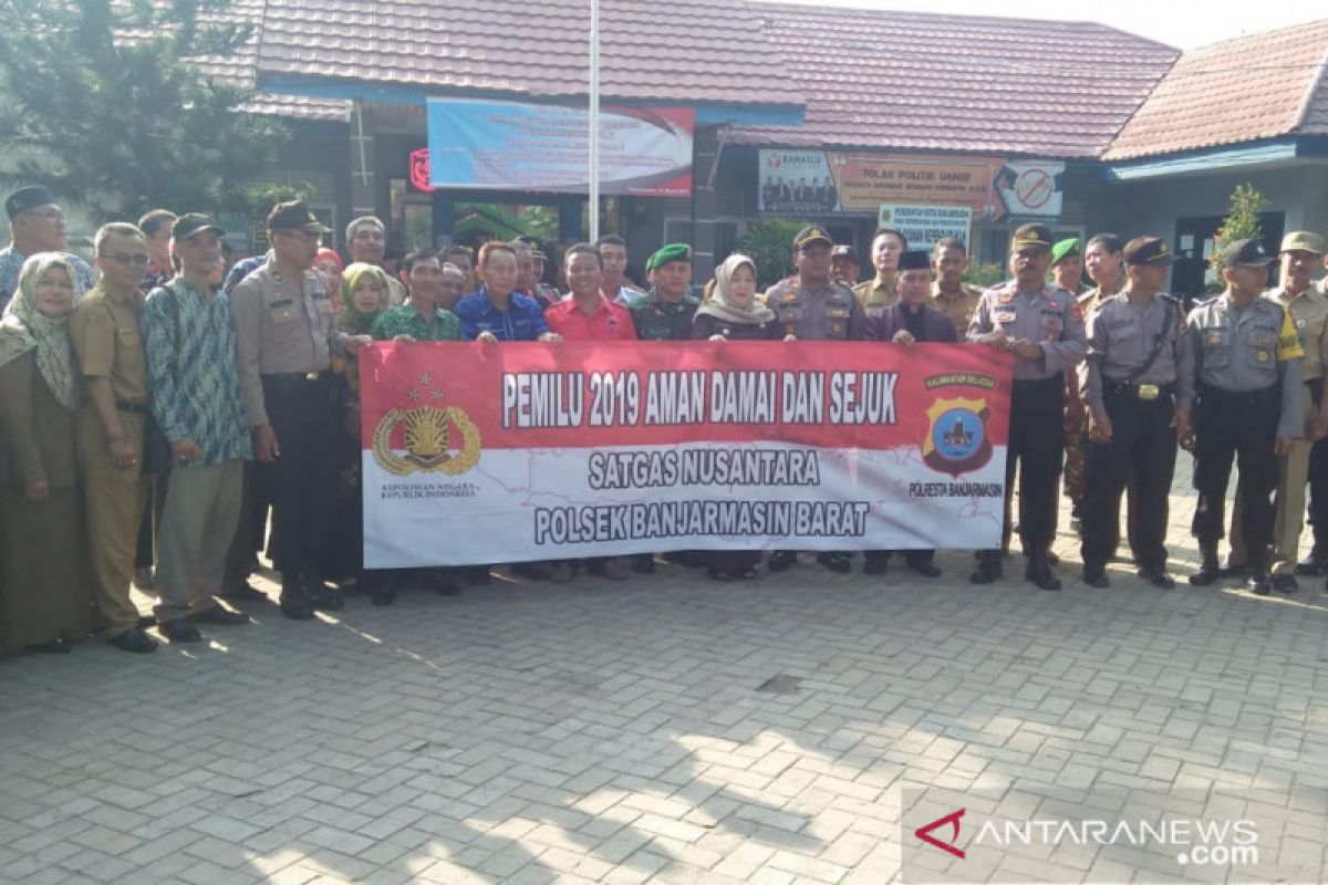 Tiga pilar di Banjarmasin Barat solid ciptakan Pemilu damai