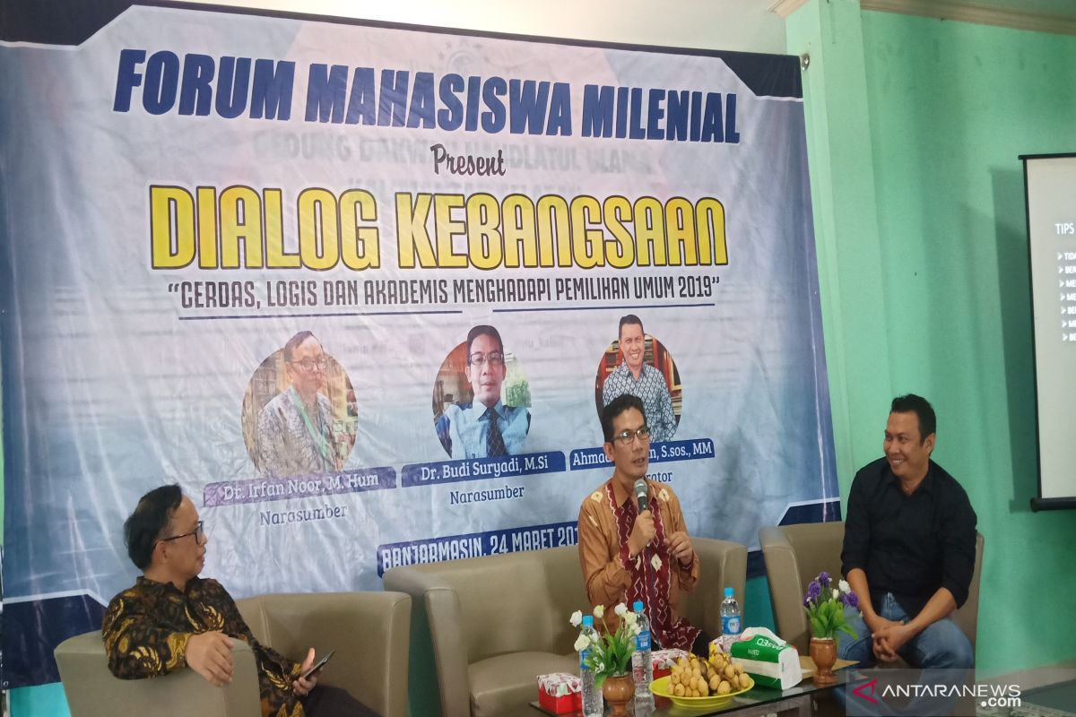 Hoaks semakin menggila, generasi milenial harus jadi pemilih cerdas