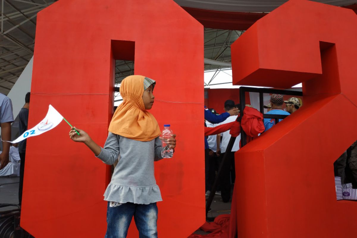 Kampanye capres 02 di Makassar diduga libatkan anak-anak