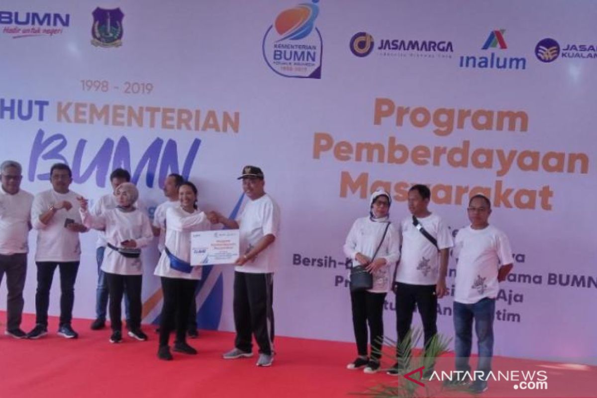 Menteri BUMN sosialisasikan LinkAja kepada masyarakat Tebing Tinggi