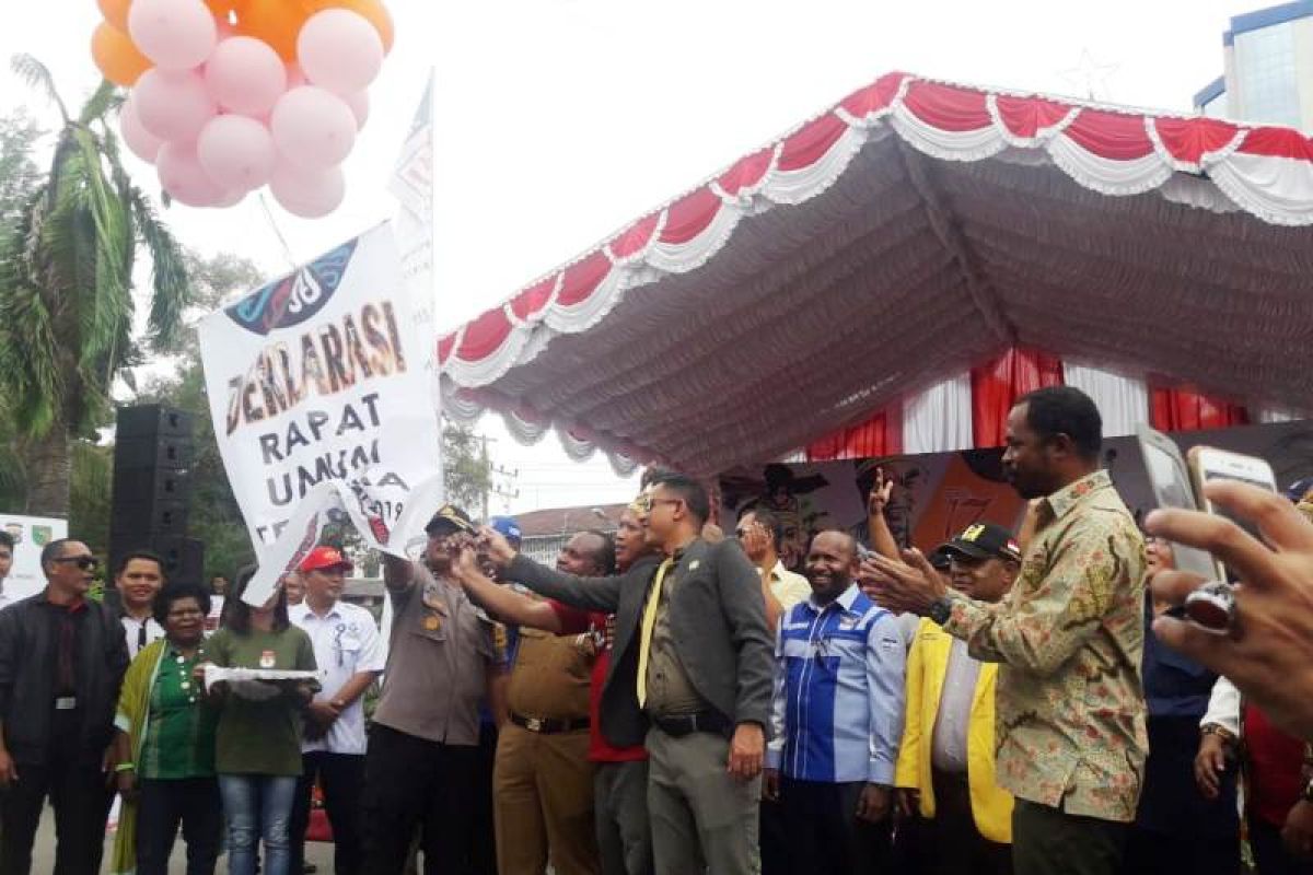 KPU Papua Gelar Deklarasi Kampanye-Rapat Umum Terbuka Pemilu 2019