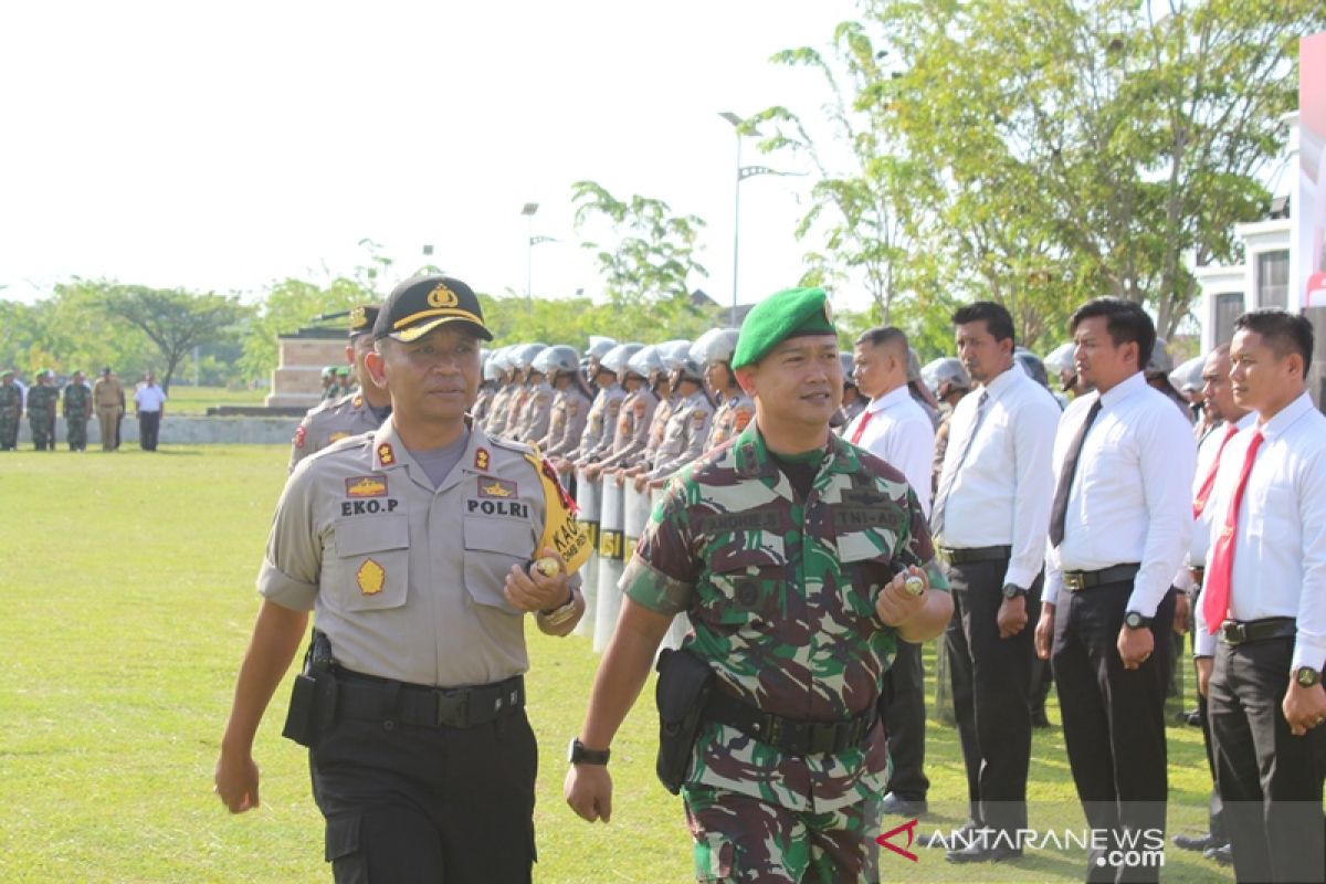 Ratusan personil TNI/Polri Aceh Jaya siap amankan Pemilu 2019