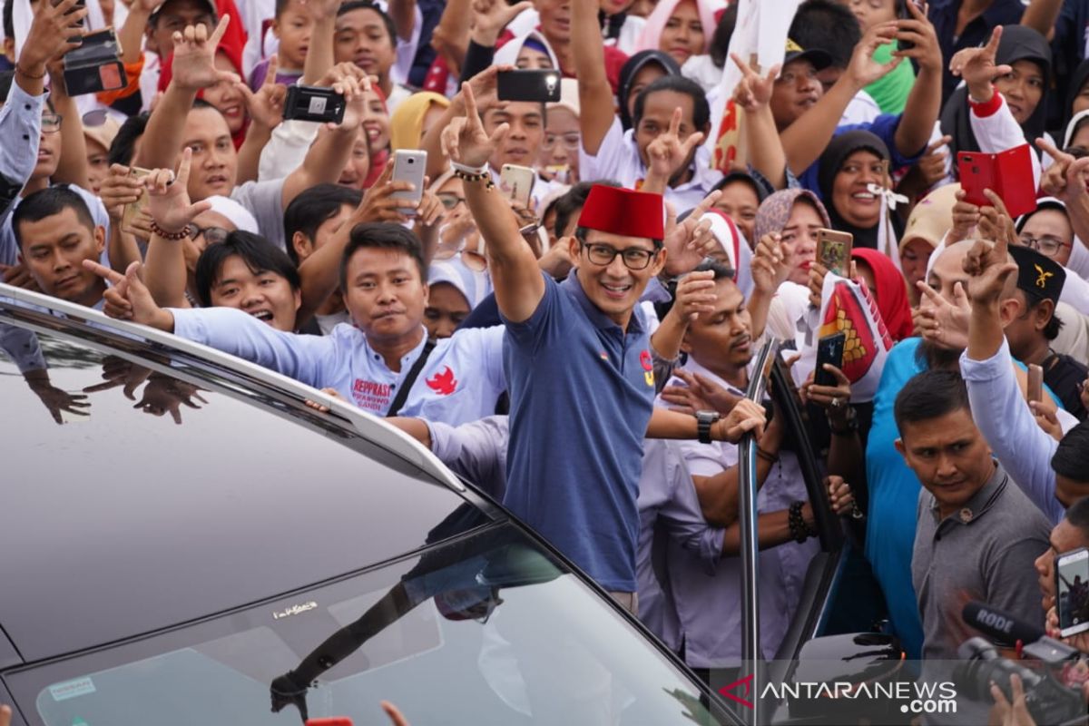 Sandiaga rasakan aura kemenangan seperti Pilgub DKI