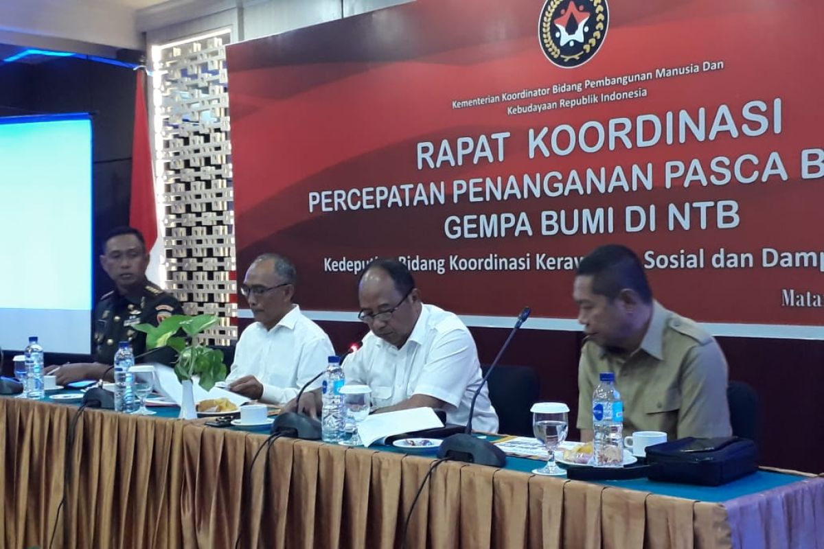 Kemenko PMK masih temukan kendala penanganan gempa NTB