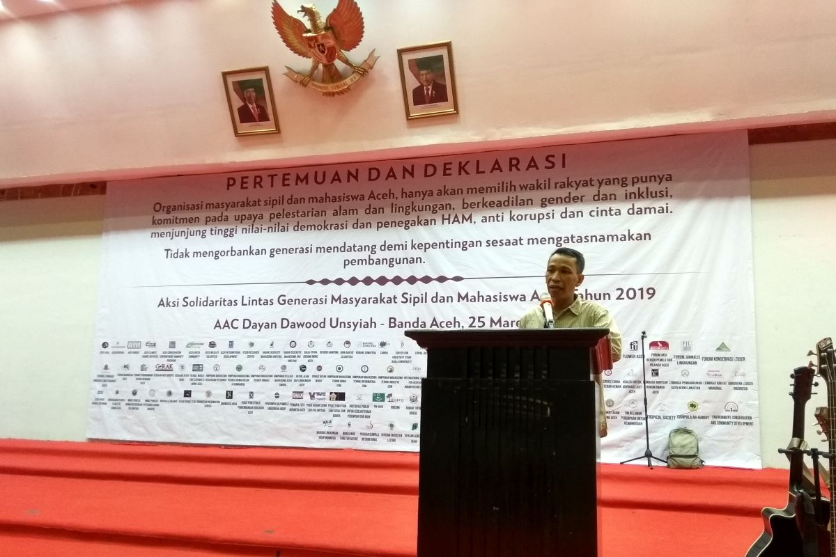 Ormas di Aceh ajak masyarakat pilih caleg pro-lingkungan