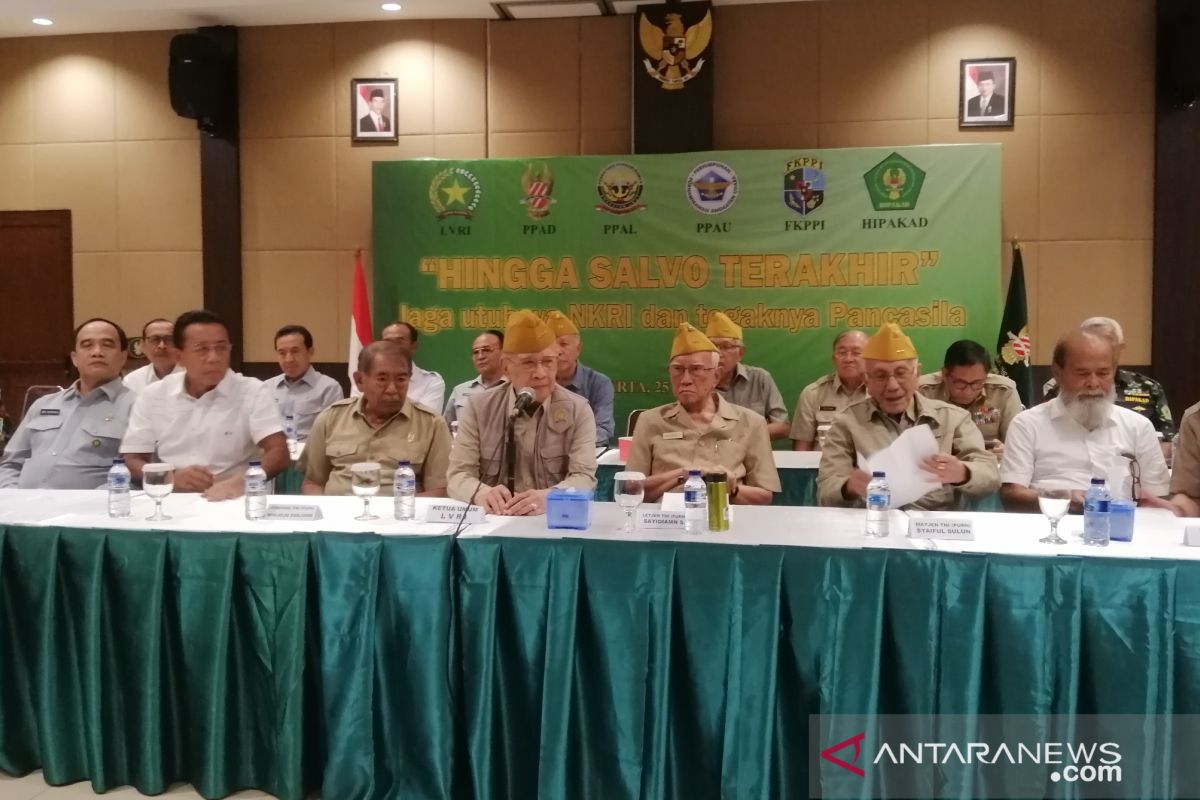 Veteran dan purnawirawan TNI-Polri ingatkan polarisasi ganggu keutuhan