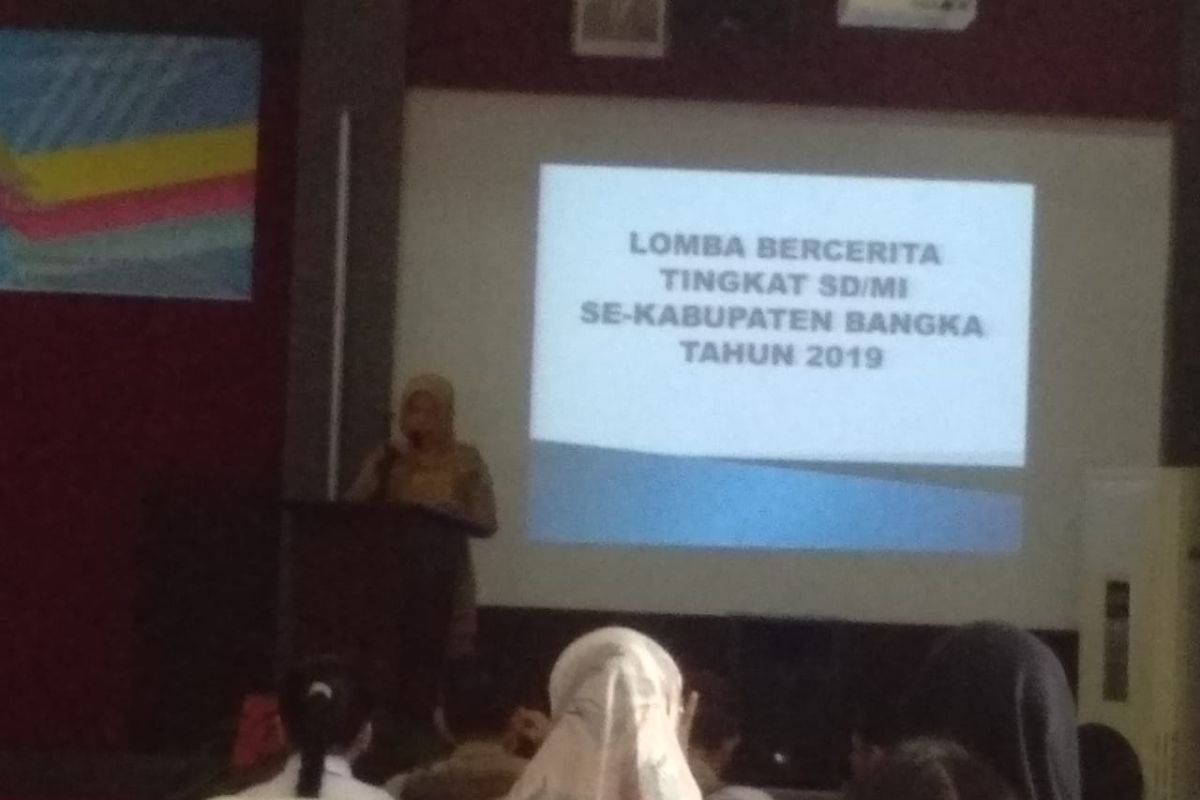 35 siswa SD dan MI di Kabupaten Bangka ikuti lomba cerita