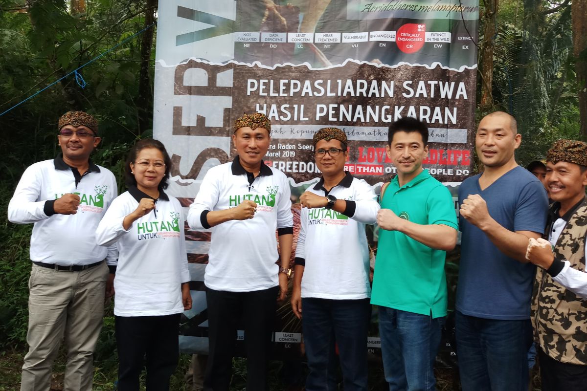 Pelepasan burung Jalak Putih puncak Hari Bhakti Rimbawan