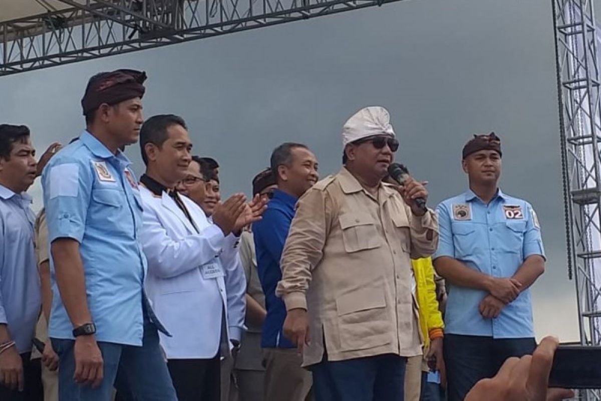 Prabowo kampanye terbuka di Bali