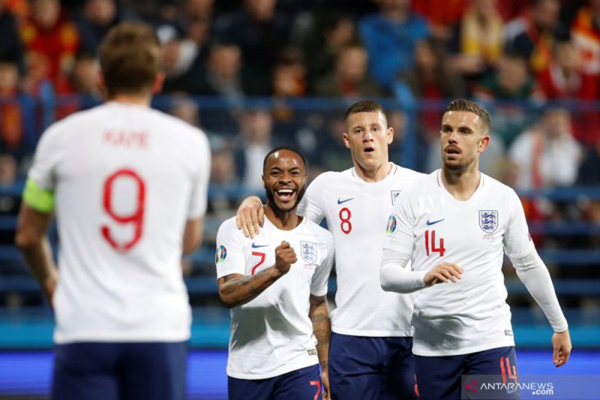 Pertandingan lanjutan kualifikasi Euro 2020, Inggris lumat Montenegro 5-1
