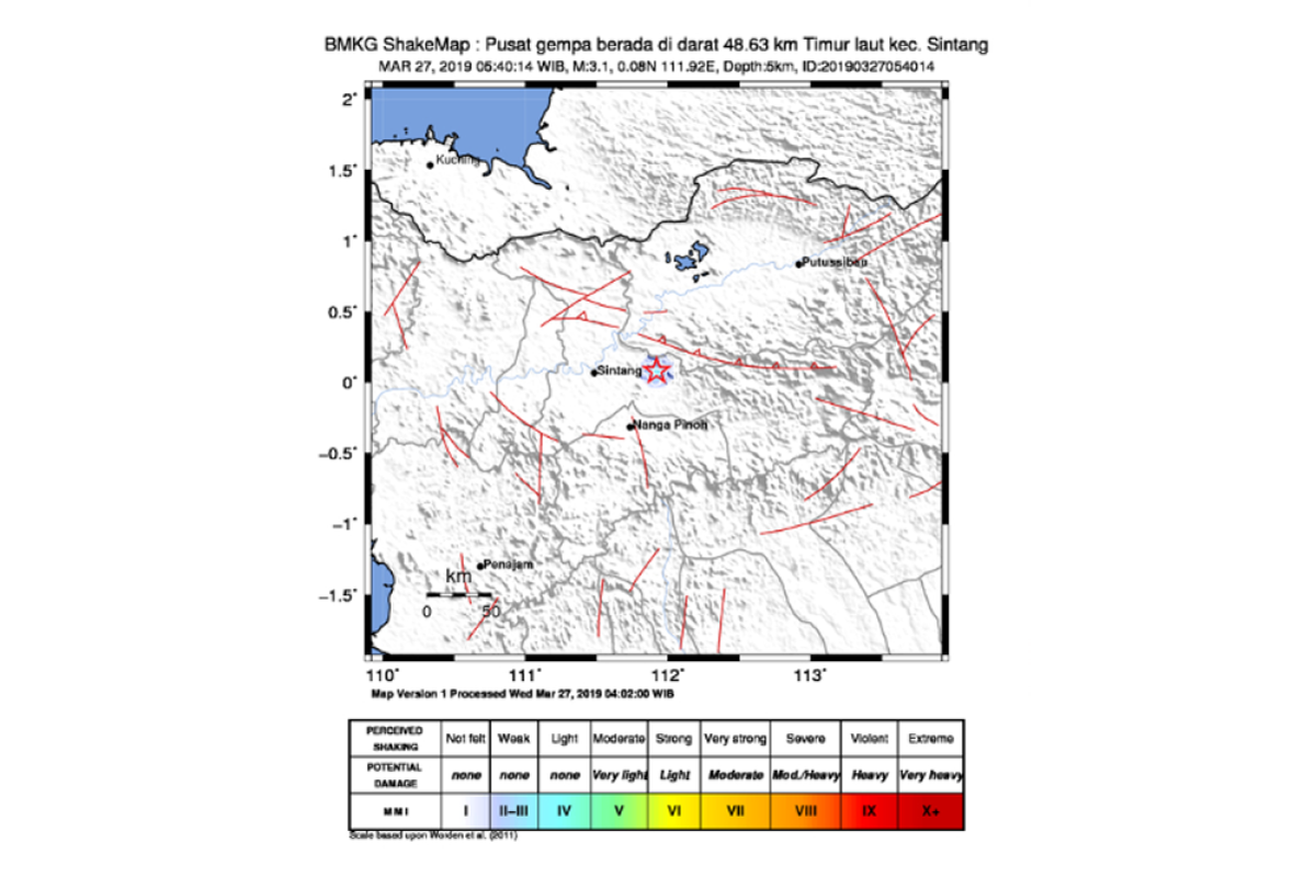 Saat Gempa Sintang, ini laporan Kapolsek Kelam