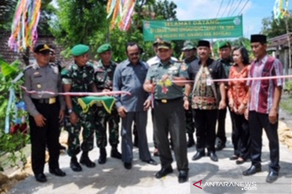 Betonisasi jalan berhasil diwujudkan dalam TMMD di Boyolali-Jateng