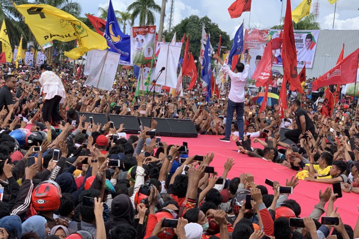 Jokowi targetkan lebih dari 74 persen suara di Sulbar