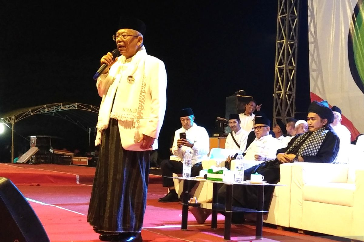 KH Ma'ruf Amin: Pilpres untuk pilih presiden bukan perang  badar