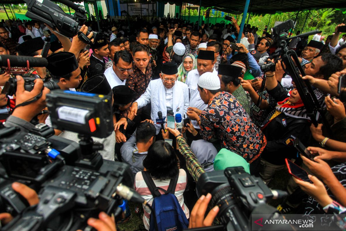 Ma'ruf Amin silaturahmi dengan kiai NU Yogyakarta