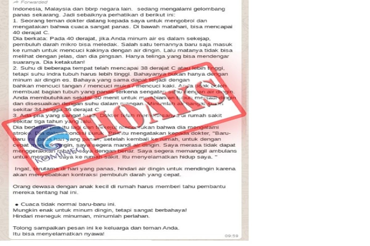 BMKG sebut Indonesia sedang dilanda suhu panas