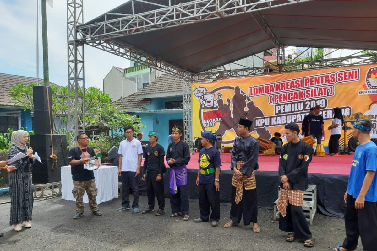 Delapan Padepokan Silat Ramaikan Sosialisasi Pemilu di Kabupaten Serang