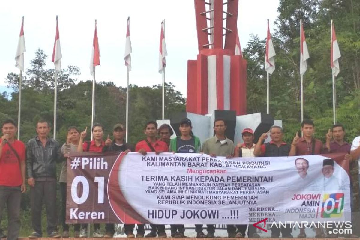 Warga perbatasan Bengkayang dukung Jokowi - Ma'ruf