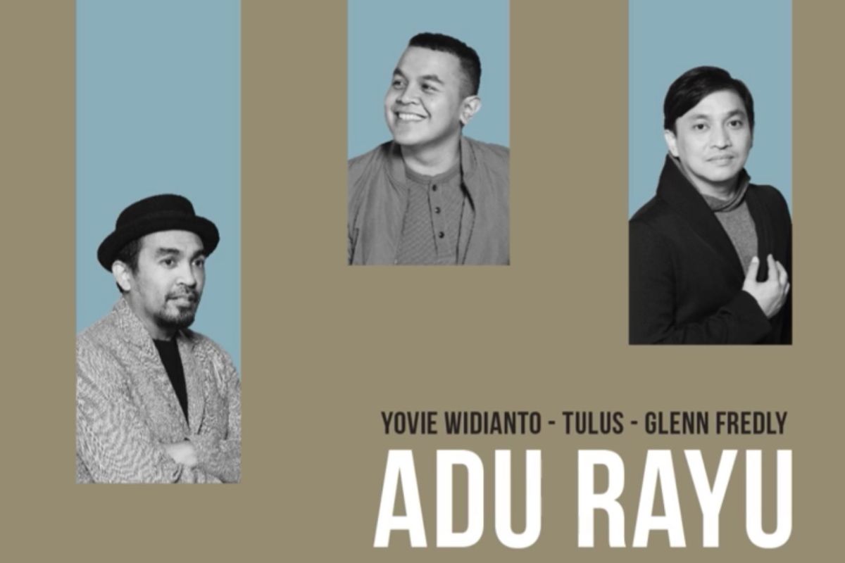 Lirik lagu "Adu Rayu" oleh Yovie-Tulus-Glenn Fredly