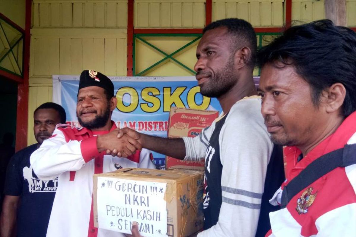 Gercin NKRI salurkan bantuan kepada korban banjir di Ravenirara