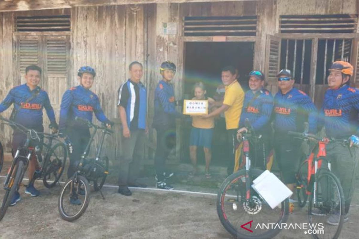 Polsek Merawang menggelar Gowes Barokah