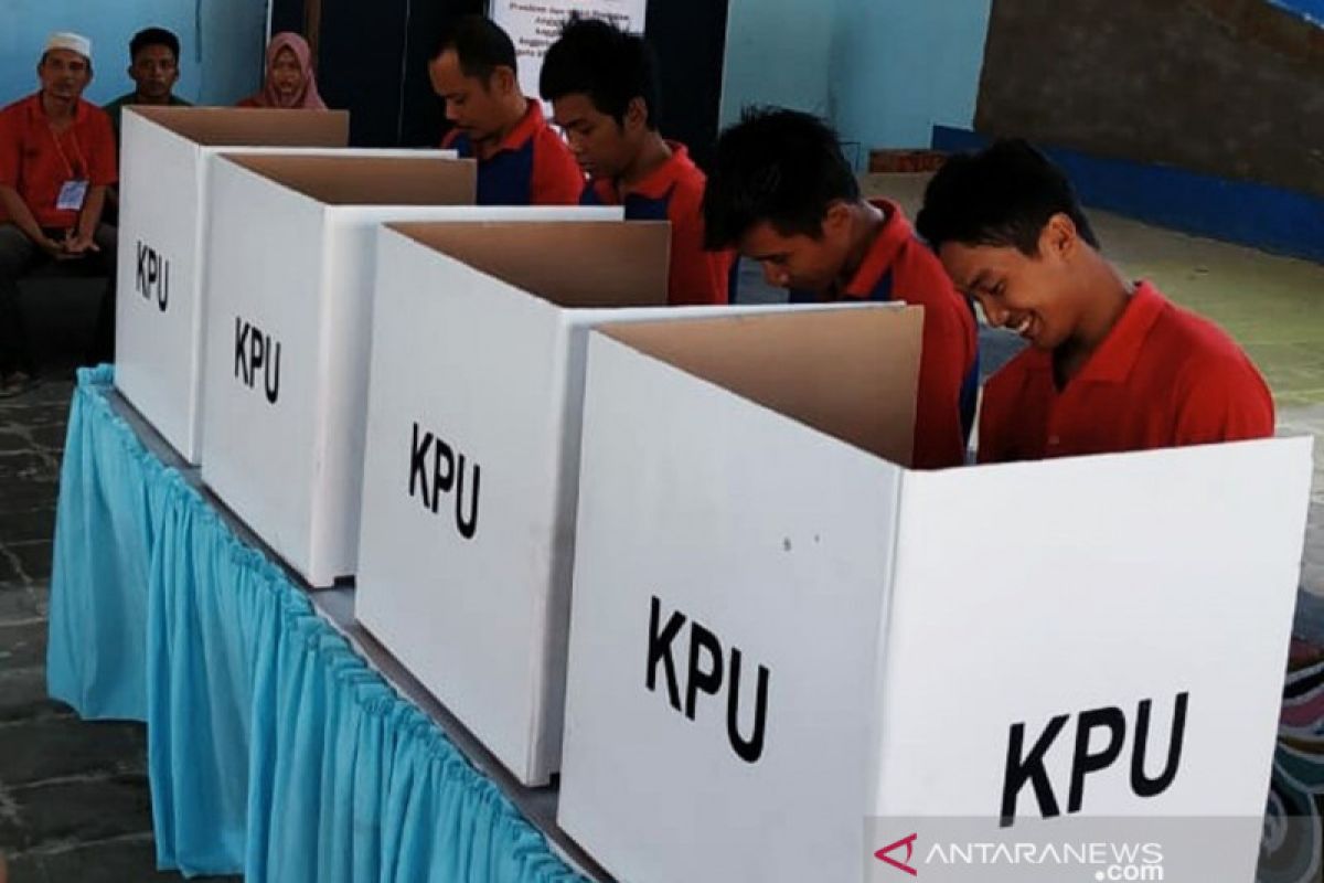 Relawan Demokrasi simulasi pemungutan suara di Lapas Jambi