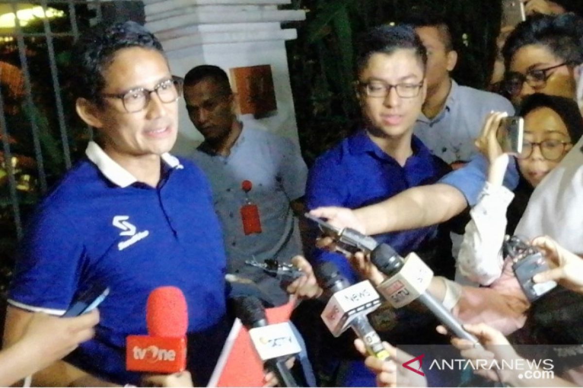 Sandiaga: Prabowo sudah memfinalisasi materi tentang ideologi