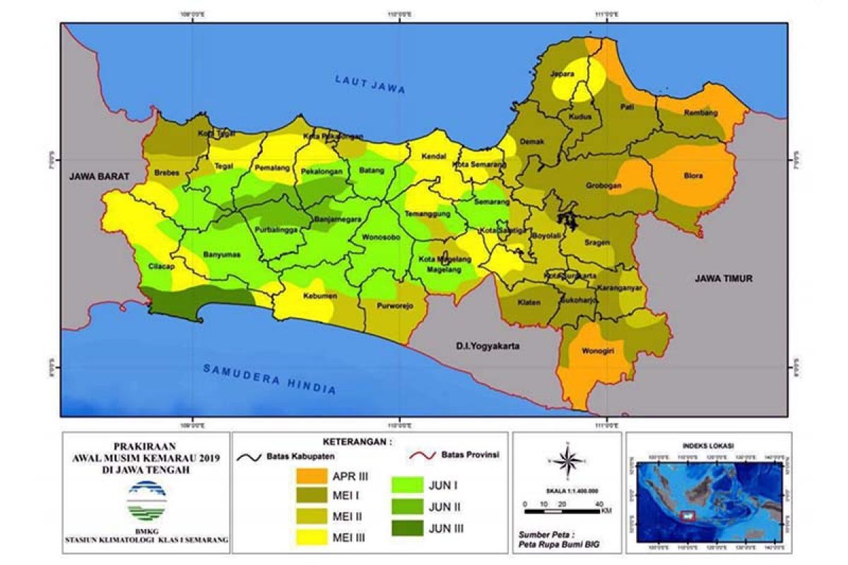 Jateng bagian selatan disebut BMKG segera memasuki masa pancaroba