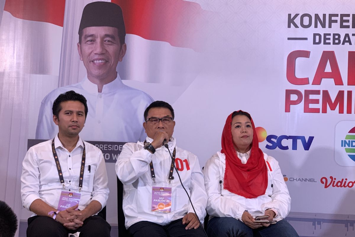 Moeldoko: Jokowi sampaikan strategi, bukan retorika debat