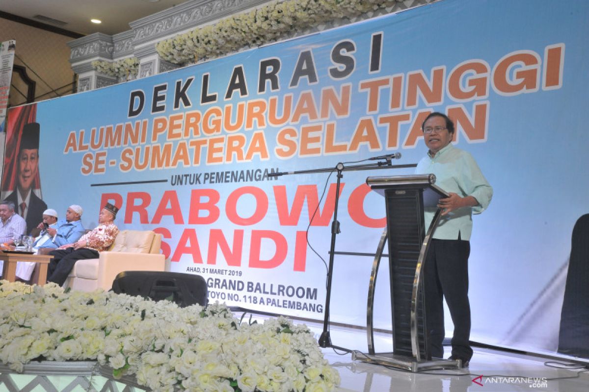 Para alumni perguruan tinggi di Sumsel deklarasi dukung Prabowo-Sandi