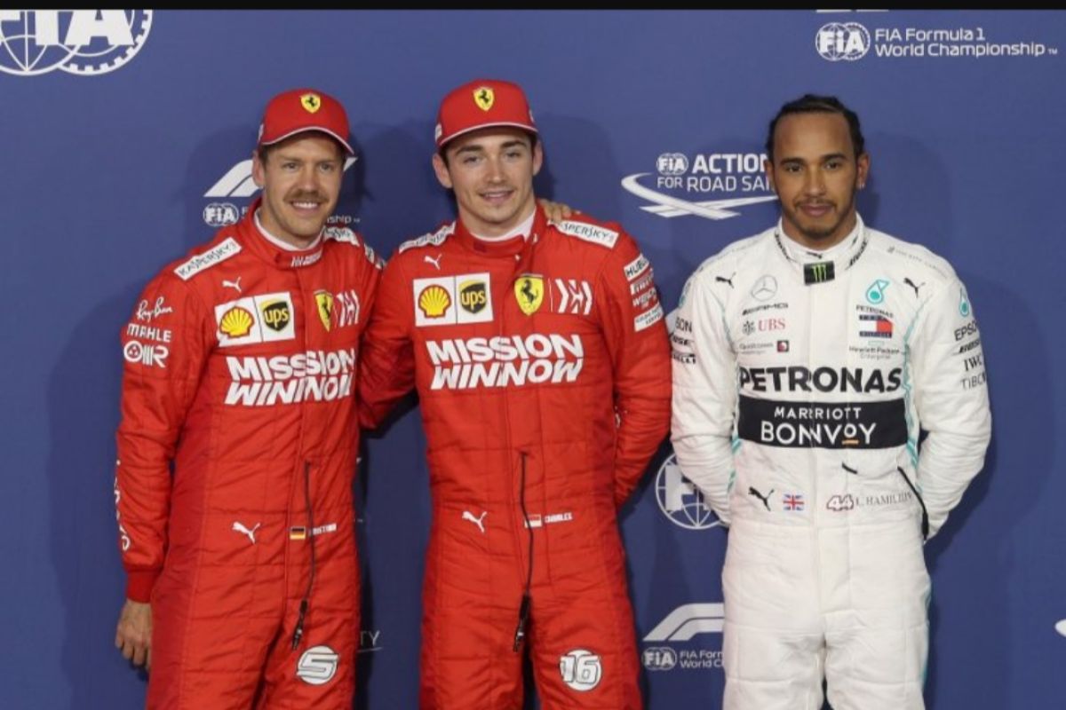 Charles Leclerc raih pole position pertamanya di GP Bahrain